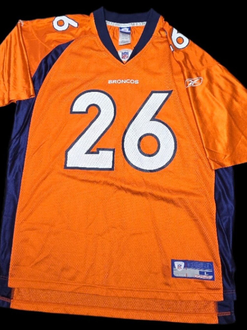 Denver Broncos Clinton Portis #26 Reebok NFL Equipment Jersey - Large